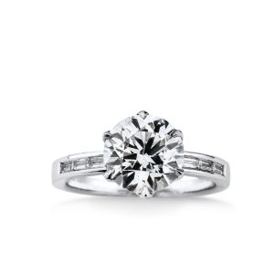 Diamond engagement ring 3,10ct white gold