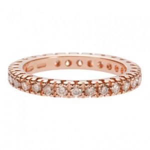 Champagne diamond eternity ring 0.98ct