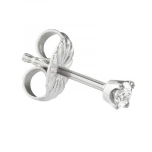 Diamond stud earrings 0.12ct H SI 4 claws