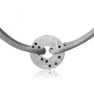 Constellation meteorite bracelet Dragon and black diamonds