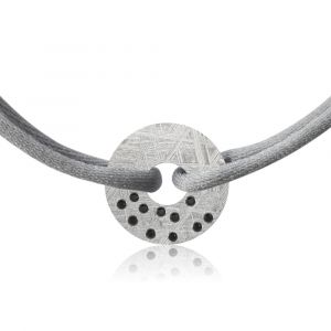 Constellation meteorite bracelet Pegasus and black diamonds