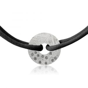 Constellation meteorite bracelet Pegasus and diamonds