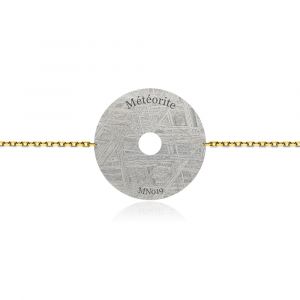 Constellation meteorite bracelet yellow gold