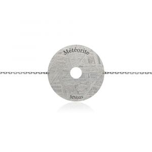 Constellation meteorite bracelet white gold
