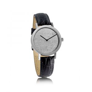 Men's watch with meteorite dial