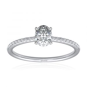 Diamond Oval engagement ring