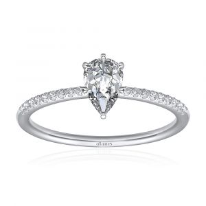 Diamond Pear engagement ring